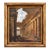 Vintage Architectural Building Print in Decorative Frame For Sale
