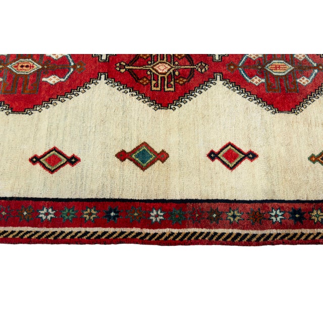 Textile Hand-Knotted Gabbeh - Nomadic Rug For Sale - Image 7 of 11