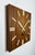 1980s Vintage Brown Wooden Wall Clock from Pragotron, 1980s For Sale - Image 5 of 16