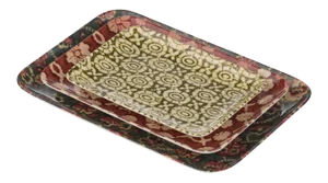 Siren Song Ex Libris Melamine Tray Set - 3 Pieces