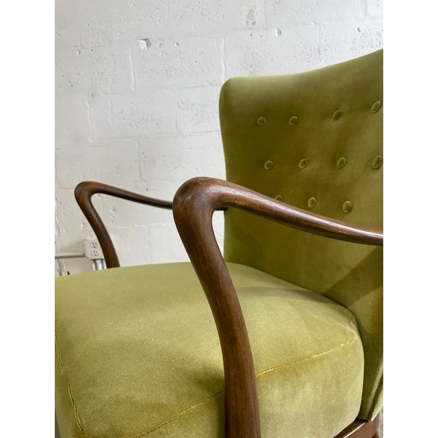 Green Scandinavian Modern Alfred Christensen Lounge Chair For Sale - Image 8 of 10