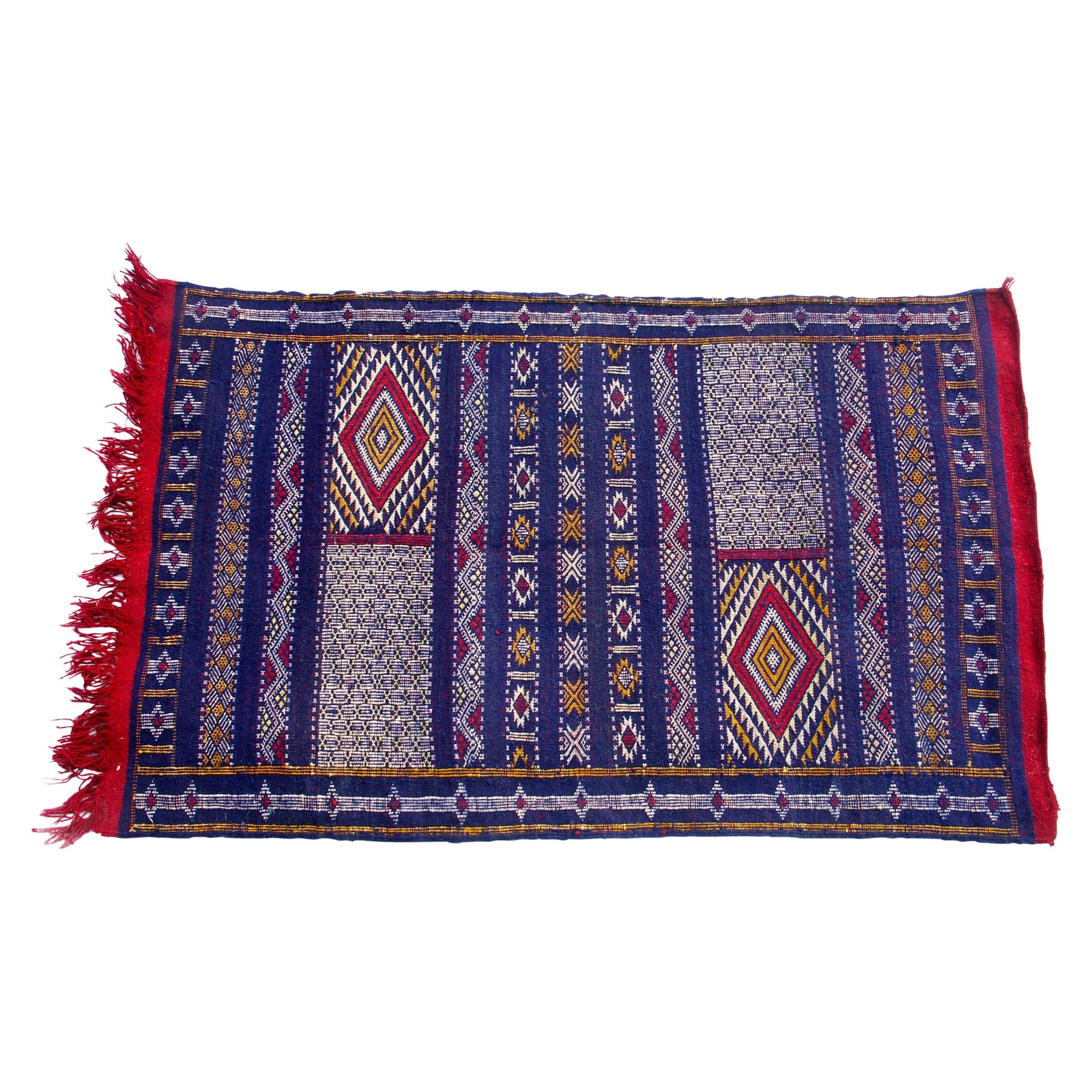 Moroccan Berber Tribal Kilim Rug 2' 8" x 4' 11" Chairish