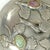 Antique Chinese Pewter Jeweled Lidded Bowl With Gemstones Republic Period For Sale - Image 12 of 13