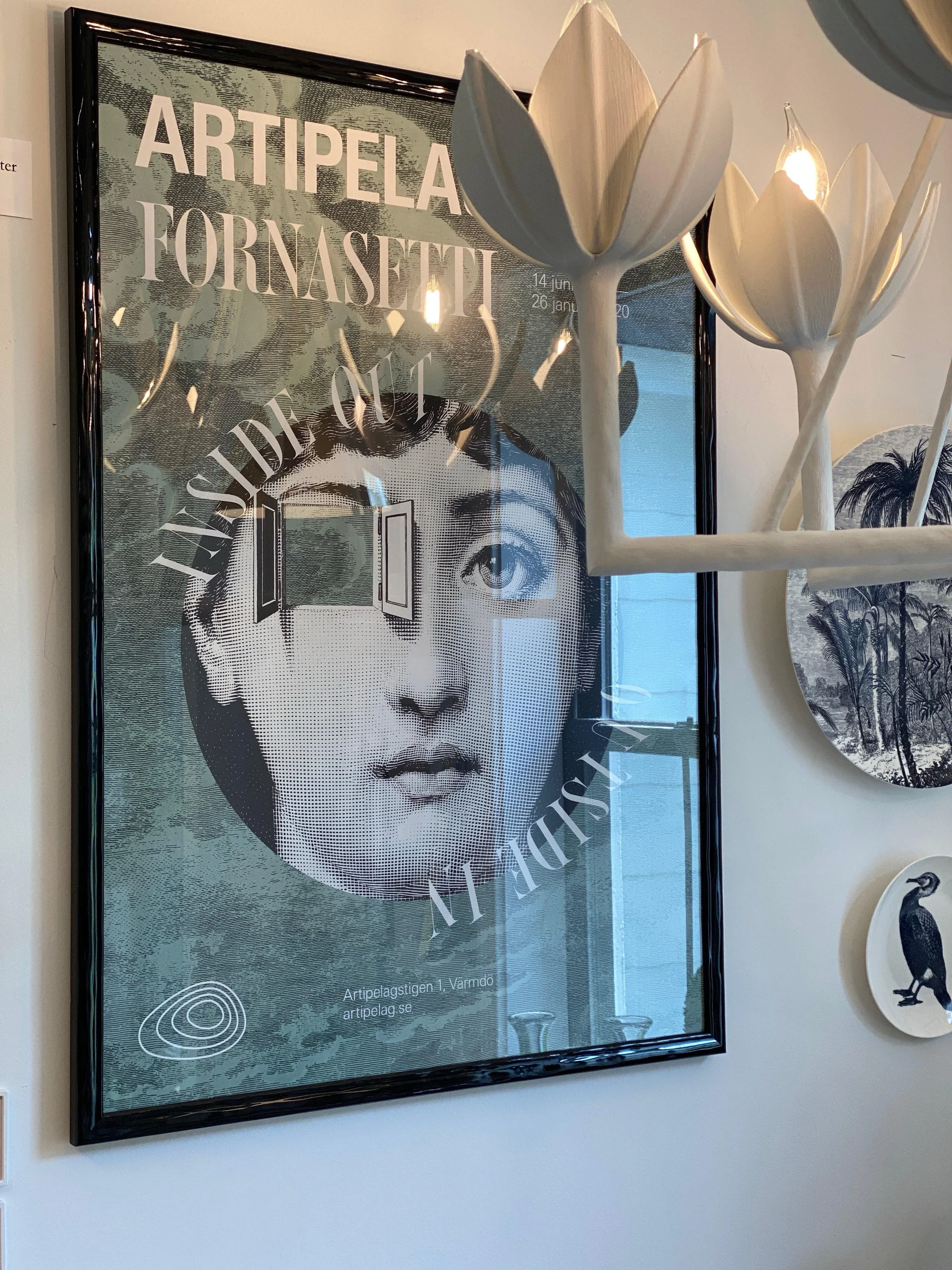 Fornasetti Original Art Exhibition Swedish Poster | Chairish