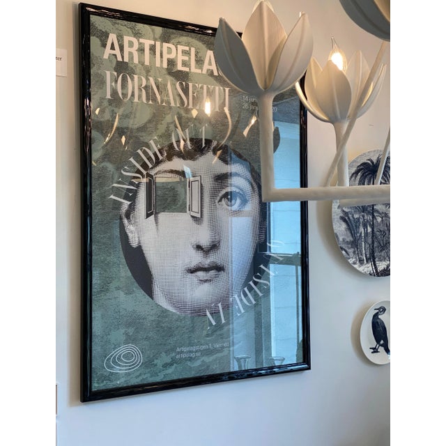 Italian Fornasetti Original Art Exhibition Swedish Poster For Sale - Image 3 of 4