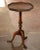 Late 20th Century Vintage English Leather Top Walnut and Brass Octagonal Martini Side Table For Sale - Image 5 of 9