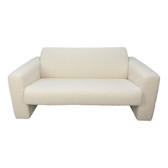 Model 691 Two-Seat Bench in Bouclé Fabric from Artifort, 1980s For Sale
