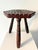 Wood Brutalist Colonial Style Carved Tripod Stool, Spain, 1940s For Sale - Image 7 of 8