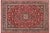 Red Traditional Kazveen Pak-Persian Red/Blue Wool&Silk Rug - 10'1'' X 14'1'' For Sale - Image 8 of 8