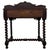 Brown 19th Antique Century English Victorian Carved Oak Writing Table with Leather Top For Sale - Image 8 of 11