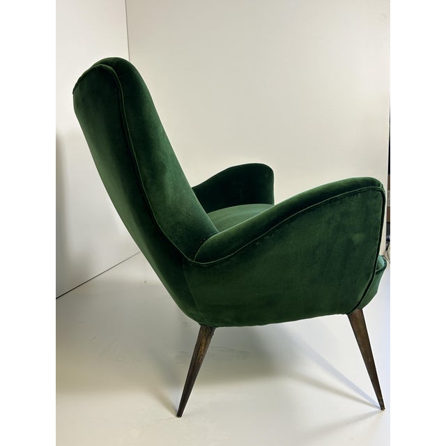 Forest Green Vintage Sofa by Cesare Lacca, 1950s For Sale - Image 8 of 11