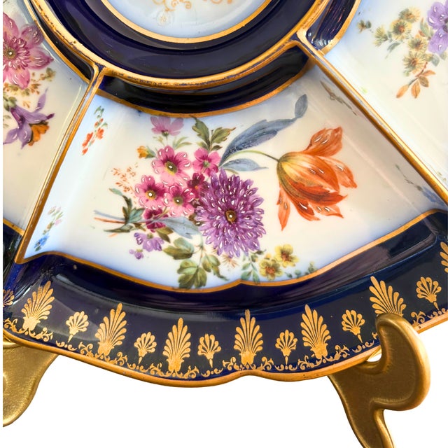 1950s Large Vintage French Aperitif Platter from Limoges, 1950 For Sale - Image 5 of 10