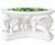 A striking sculptural coffee table featuring three beautifully detailed elephant figures finished in glossy warm white....