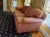 Brunschwig & Fils Saratoga Collection Stripe Upholstered Rolled Arm Sofa Classic rolled-arm sofa upholstered in Brunschwig...