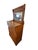 This Eastlake style Victorian early 1900s oak chest of drawers is a classic piece of furniture with a highboy design,...