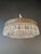 Art Deco Antique Restored Baroque Crystal Plafonnier Brass Ceiling Chandelier For Sale - Image 3 of 13