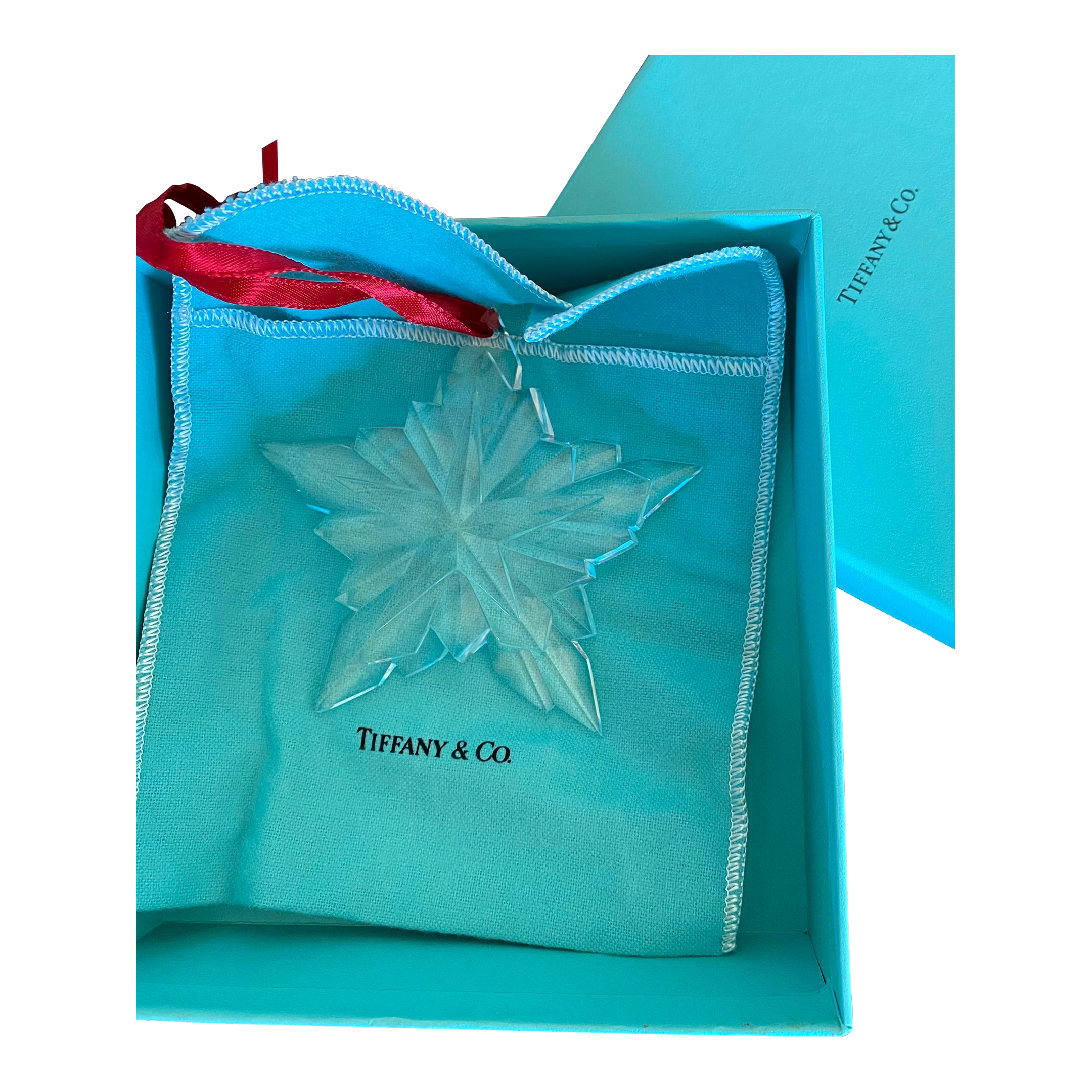 Boxed Tiffany & Co Crystal Star Ornament | Chairish
