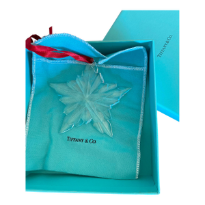 Boxed Tiffany & Co Crystal Star Ornament