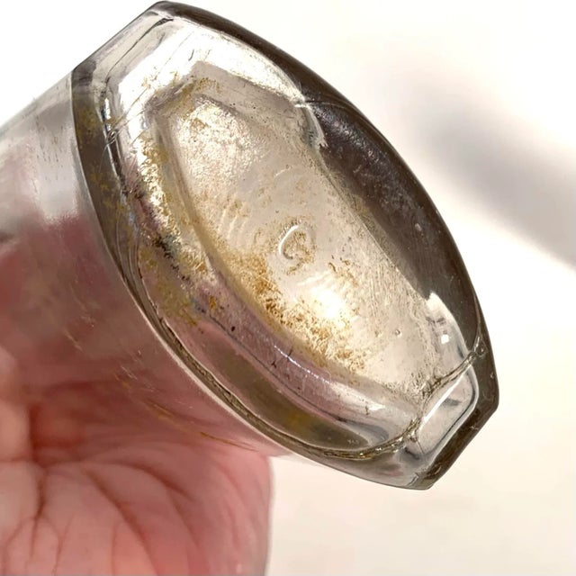 Vintage Clear Glass Apothecary Medicine Bottles Collection of 5 For Sale In Louisville - Image 6 of 12