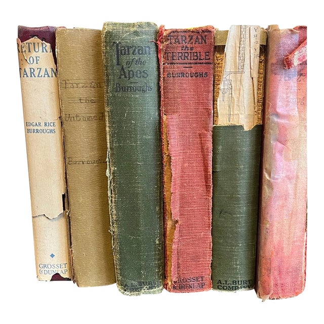 3 Tarzan A.C. McClurg First Editions (1916-1921) + 3 Early Reprints Vintage Lot For Sale