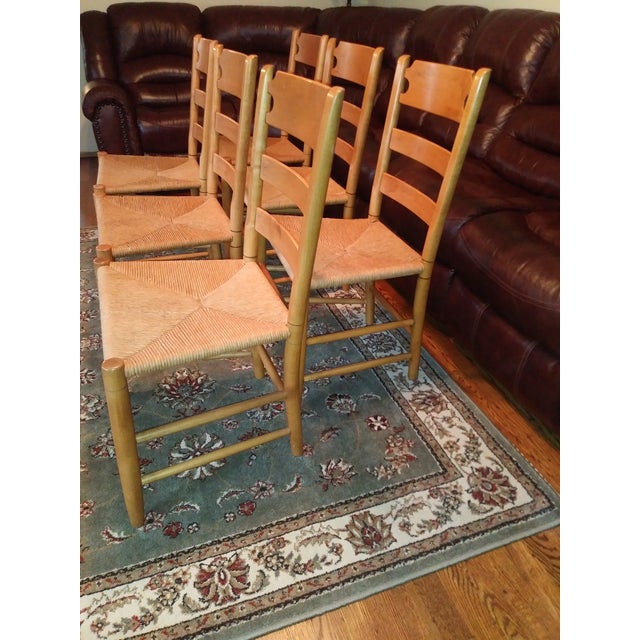 Ethan Allen Farmhouse Pine Collection Dining Chairs Set of 6 Chairish