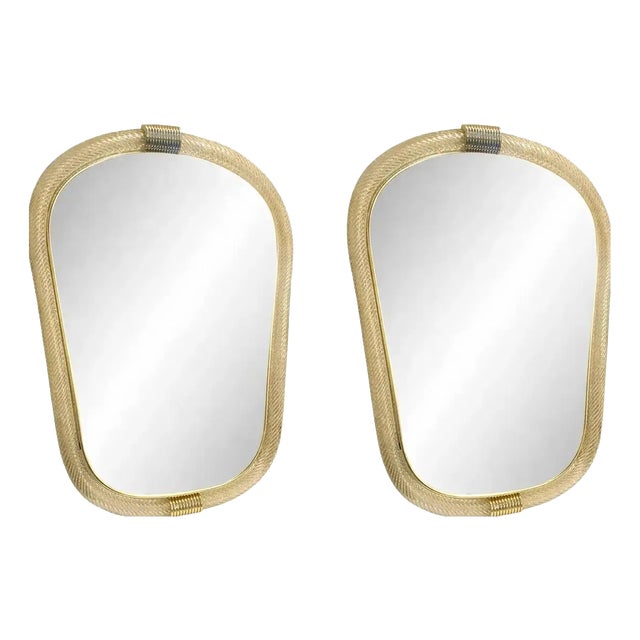 Murano Glass Wall Mirrors by Simoeng for Simoeng, Set of 2 For Sale