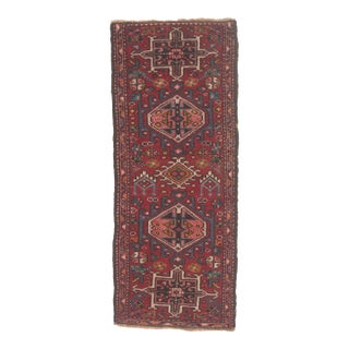 Vintage Persian Heriz Rug, 02'01 X 05'01 For Sale