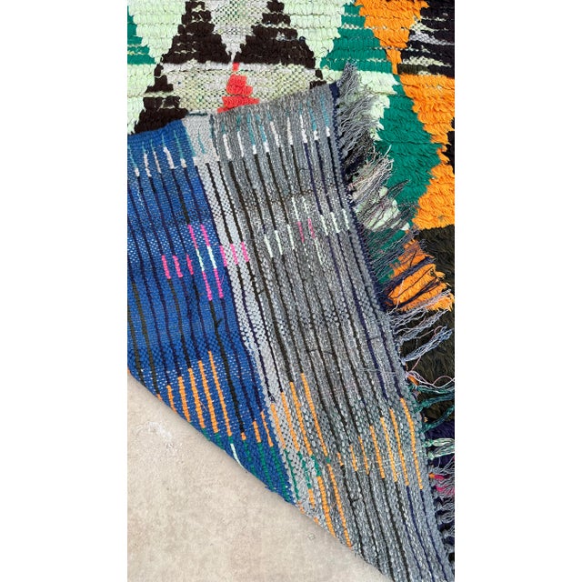 Moroccan Vintage Boujad Rug - 3'5" X 8'5" Ft For Sale - Image 11 of 11