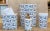Ceramic 1980s Labrazel Ceramic Bath Set, Black/Cream Toile Made in Italy, Wastebasket, Tissue Holder, Soap Dispenser, Covered Jar - 4 Piece Set For Sale - Image 7 of 8
