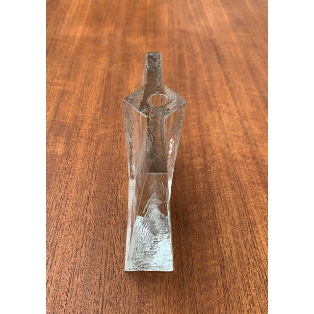 Mid-Century Modernist Glass Block Vase, 1960s For Sale - Image 6 of 18