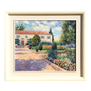 Ceivez Garden, Diane Monet Oil on Canvas, Signed