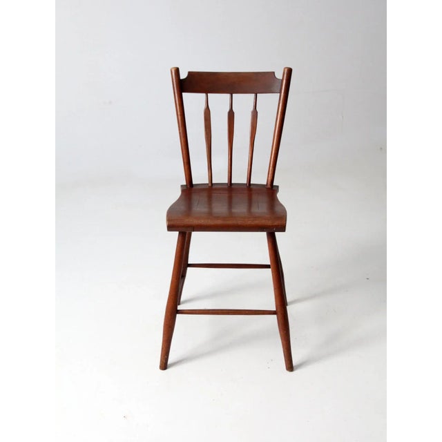 Antique Wooden Accent Chair For Sale - Image 12 of 12