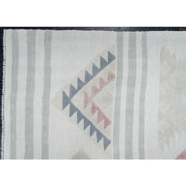Early 21st Century Turkish Kilim Oriental Handmade Flatweave 7'10" x 10'4" #20278 For Sale - Image 5 of 8