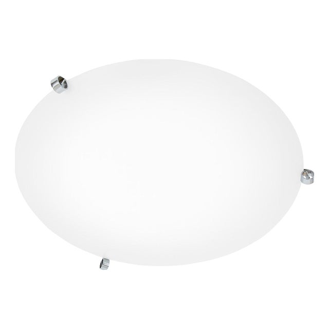 Ögla Ceiling Lamp in Chrome and Opal Acrylic from Konsthantverk Tyringe 1 For Sale