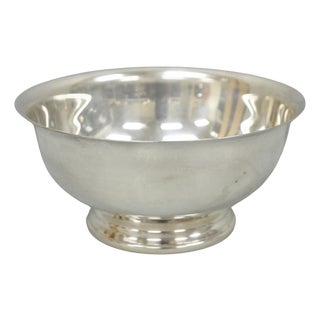 Vintage Mid Century Modern Gorham Yc780 8" Silver Plated Serving Bowl For Sale