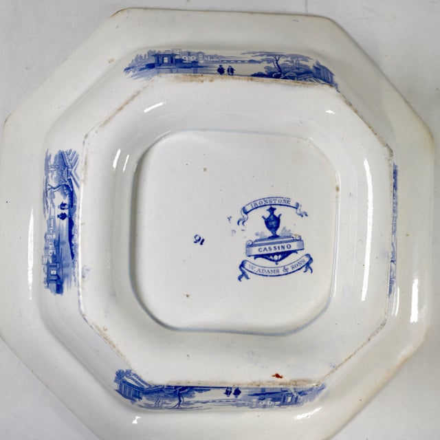 Mid-19th Century English W. Adams & Sons "Cassino" Ironstone Covered Tureen For Sale - Image 9 of 15