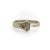 Silver 14k White Gold Hand Engraved Lucky Nail Ring With Diamonds Size 7 For Sale - Image 8 of 8
