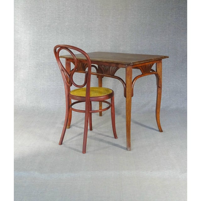 No. 8122 Table with Oak Top By Michael Thonet for Gebrüder Thonet, 1910 For Sale - Image 11 of 11