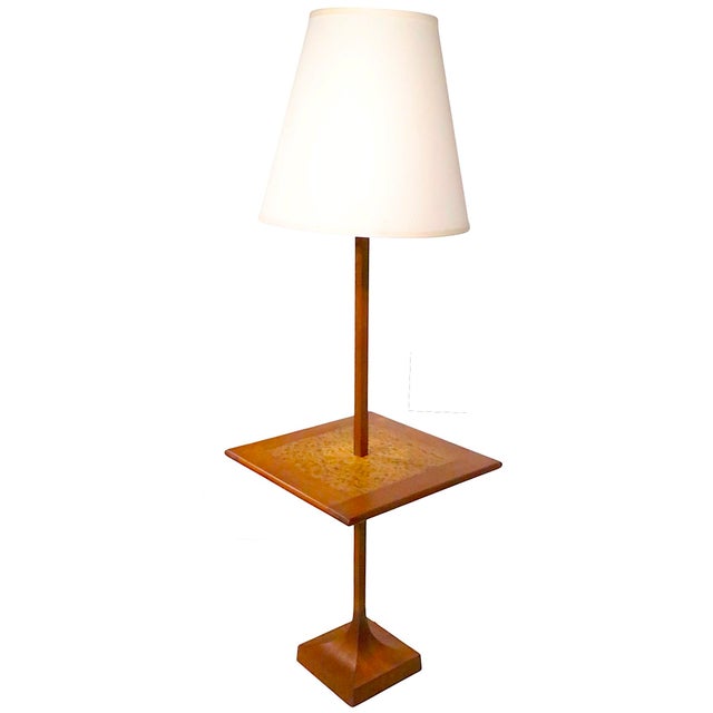 Laurel Lamp Company Mid Century Floor Lamp Table by the Laurel Lamp Manufacturing Company C. 1950o/60's For Sale - Image 4 of 9