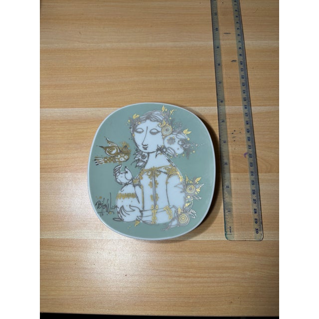 Bjørn Wiinblad Rosenthal Studio-Line Bjørn Wiinblad Porcelain Plate, Germany, c.1960s–70s For Sale - Image 4 of 5