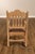 Southwest Style Vintage Set of Six Carved Pine Dining Chairs For Sale - Image 11 of 18