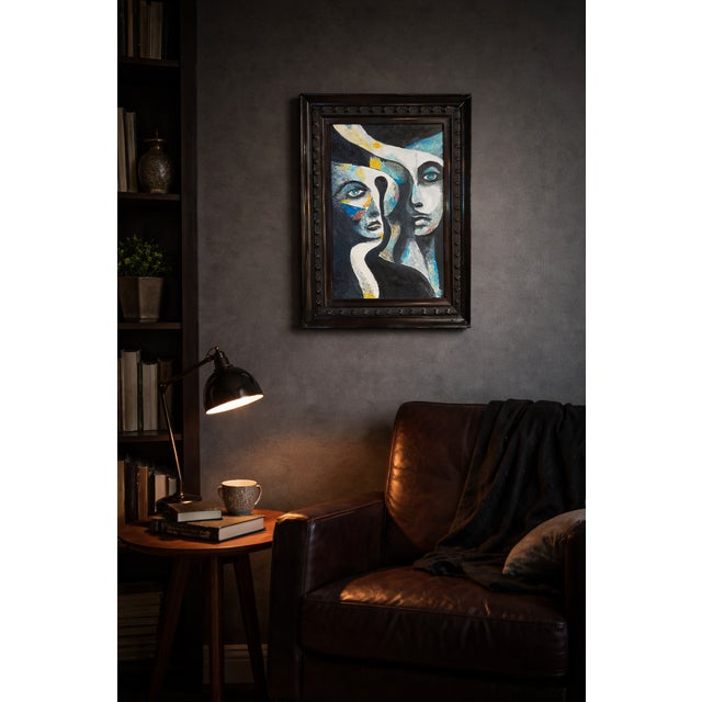 Clive Fredriksson, Composition, Acrylic on Canvas, Framed For Sale - Image 3 of 5