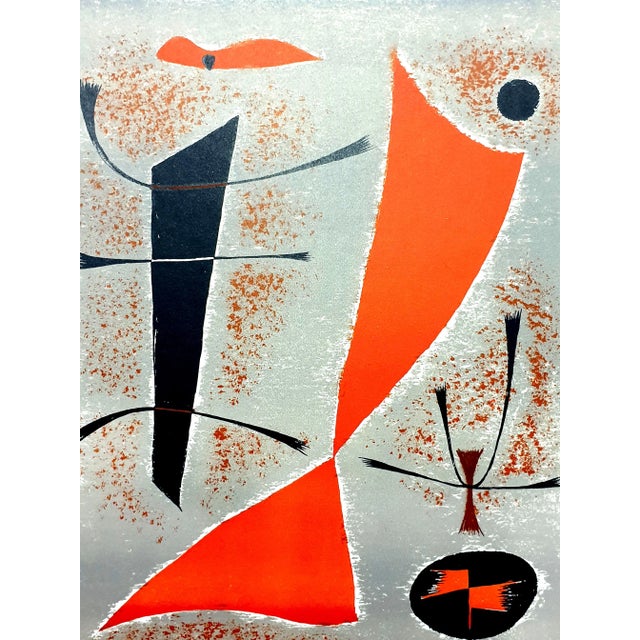 Gustave Singier - Abstract Fish - Original Lithograph 1955 For Sale - Image 4 of 8