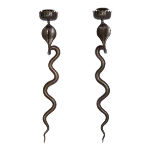 Pair of Anglo Indian Cobra Wall Sconces