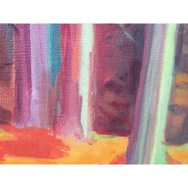 Alfred (Fredi) Schneider, Autumn Forest, 1980s, Oil Painting on Canvas, Framed For Sale - Image 8 of 12