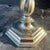 Mid-Century Modern Vintage Stiffel Pewter Barley Twist Candlestick Lamps With Shades - A Pair - Newly Rewired For Sale - Image 3 of 12