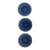 1980s Blue Bordallo Pineiro Salad/Dessert Plates - Set of Three For Sale