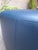 Pouf in Blue Leather by Molteni and C. For Sale - Image 6 of 12