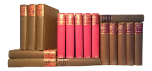 Late 19th Century Decorative Cloth Books, Hawthorne's Works and Whittier's Works - 17 Pieces