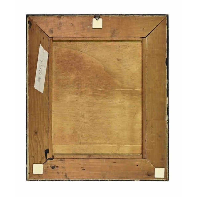 Alessandro Reati, Venetian Canal View with Gondolas at Dusk, 1860s, Oil on Panel, Framed For Sale - Image 3 of 4